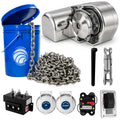 Atlantic 600 Series Horizontal Windlass Kit, 12V DC, with 1/4" Stainless Steel Chain