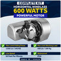 Horizontal Windlass Kit 600W, 12V with Anchor Rode & Swivel - FO3930-C3 - Five Oceans
