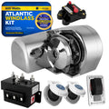 Atlantic Windlass Kit, 1/4" HTG4 Chain - 1/2" Rope, Horizontal 600 Watts, 12V DC - FO3930 - Five Oceans