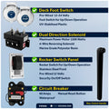 Horizontal Windlass Kit 600W, 12V - Atlantic 600 Series - FO3930 - Five Oceans