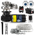 Pacific 600 Series Vertical Windlass Kit, 12V DC, with Anchor Rode & Swivel