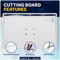 Fish Fillet Table / Cutting Board 20" x 12", Rod Holder Mount, White, 2-Pack - FO3936-M2 - Five Oceans