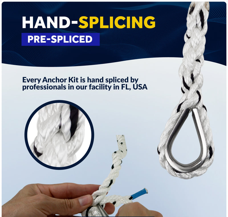 Fluke Anchor Kit - Marine-Grade Galvanized Steel - Five Oceans