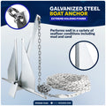 4 lb Fluke Anchor Kit - Hand-Spliced Rope & Chain