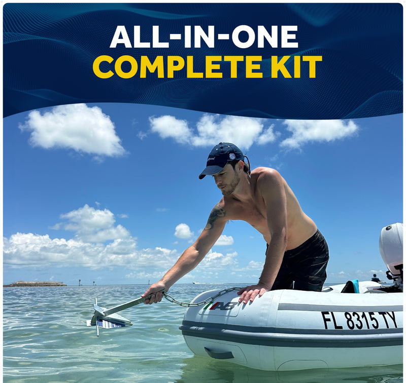 Fluke Anchor Kit - Hand-Spliced Rope & Chain