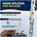 16 lb Fluke Anchor Kit - Hand-Spliced Rope & Chain