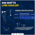 Electric Line Hauler Pot/Trap Puller, 900 Watts, 12V - FO3955 - Five Oceans