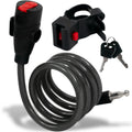 4' Keyed Bike Cable Lock with Mounting Bracket - FO3956 - Five Oceans