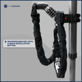4' Bike Chain Lock with Combination Anti Theft - FO3958 - Five Oceans