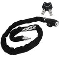Bike Chain Lock, Keyed, with Mounting Bracket, 4' - FO3959 - Five Oceans