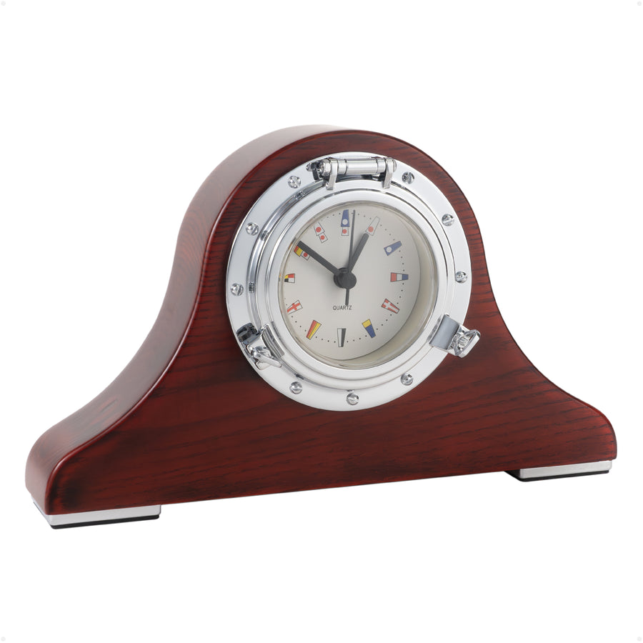 Nautical Porthole Collection Desk Tambour Clock - FO3963 - Five Oceans