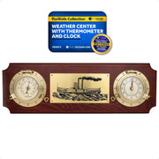 Porthole Collection Weather Center with Thermometer and Clock - FO3975 - Five Oceans