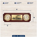 Nautical Porthole Collection Weather Center with Thermometer & Clock - FO3975 - Five Oceans