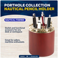 Nautical Porthole Collection Pencil Holder - FO3978 - Five Oceans