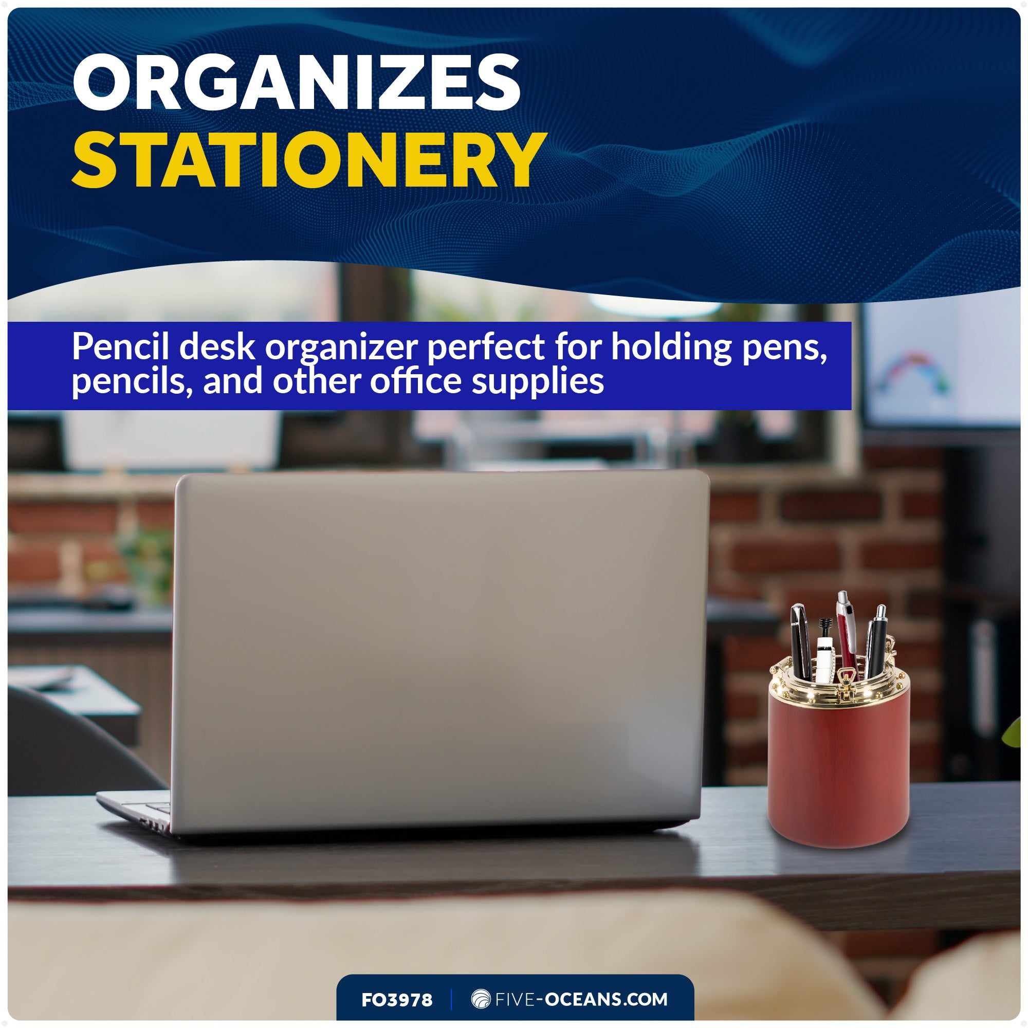 Porthole Collection Nautical Pencil Holder - FO3978 - Five Oceans