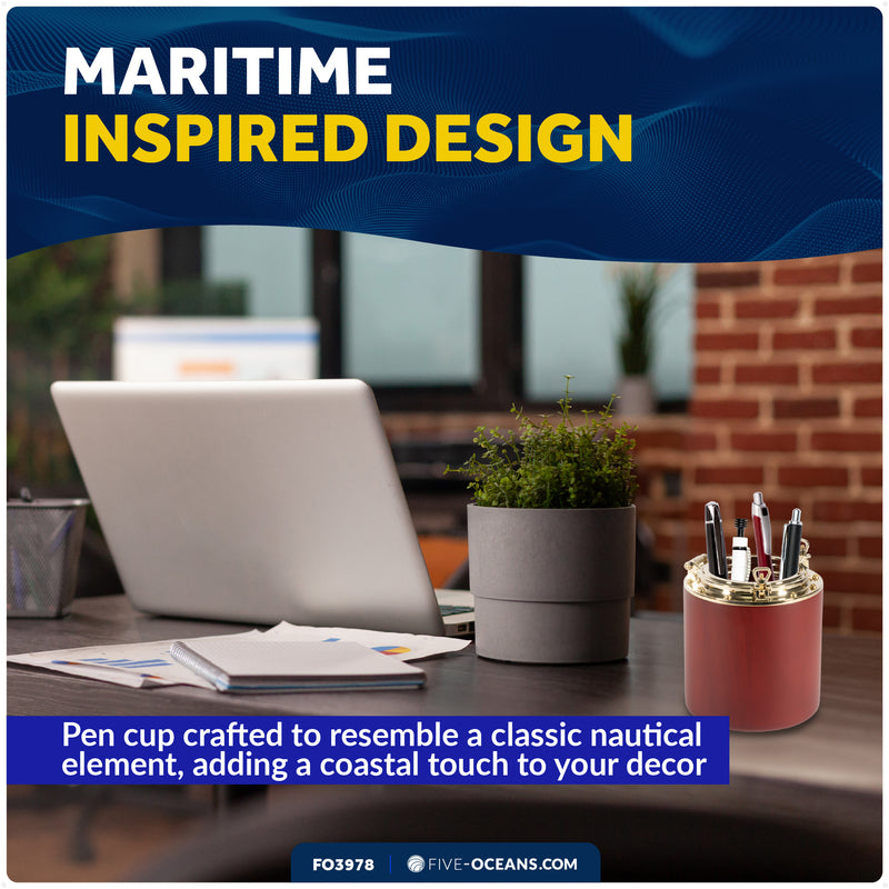 Nautical Porthole Collection Pencil Holder - FO3978 - Five Oceans