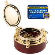 Porthole Collection Nautical Paper Clip Holder  - FO3987 - Five Oceans