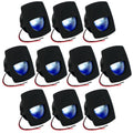 2-1/4" Square LED Recessed Courtesy / Companionway Light, Black Housing, Blue, 12V, 10-Pack - FO4002-M10 - Five Oceans