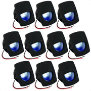 2-1/4" Square LED Recessed Courtesy / Companionway Light, Black Housing, Blue, 12V, 10-Pack - FO4002-M10