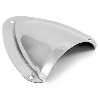 Clamshell Vent Cover, Base 3-11/16" L x 3-7/16" W, Stainless Steel - FO4010
