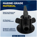 Base-Mount Y-Valve with 1" Barbed Hose Ports - FO4124 - Five Oceans