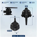 Base-Mount Y-Valve with 1" Barbed Hose Ports - FO4124 - Five Oceans