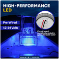 3" LED Recessed Courtesy / Cockpit Ceiling Light, Blue, 2-Pack - FO4135-M2 - Five Oceans
