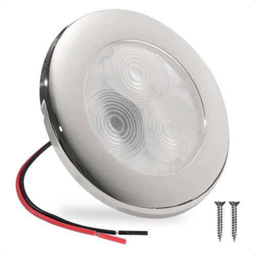 3" LED Recessed Courtesy / Cockpit Ceiling Light, Blue