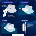 LED Underwater Light, Cool White, Stainless Steel Bezel, 12V, 2-Pack – FO4137-M2 - Five Oceans