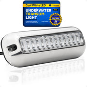 Underwater Transom Light, Stainless Steel, Cool White LED - FO4137 - Five Oceans