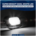 Oval LED Surface-Mount Courtesy / Accent Light, Cool White, 12V, 2-Pack - FO4139-M2 - Five Oceans