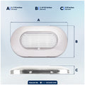 Oval LED Surface-Mount Courtesy / Accent Light, Cool White, 12V, 2-Pack - FO4139-M2 - Five Oceans