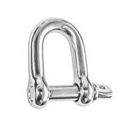 1/2" Screw Pin D Shackle, AISI316 Stainless Steel - FO-413