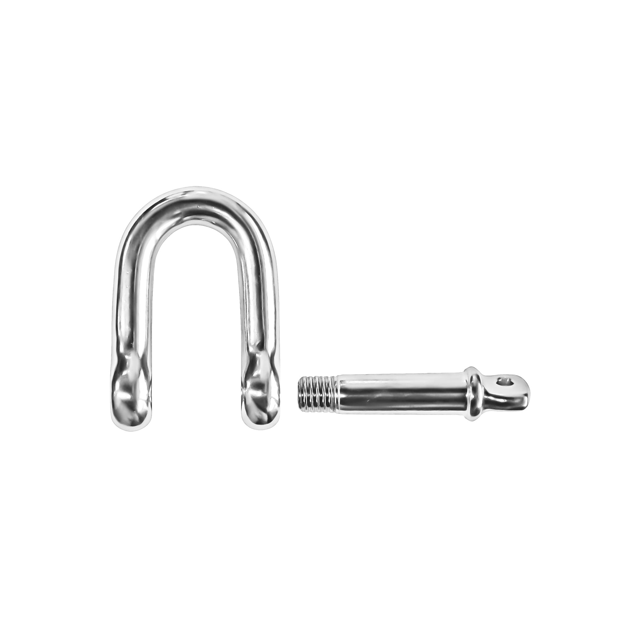 1/2" Screw Pin D Shackle, AISI316 Stainless Steel - FO-413