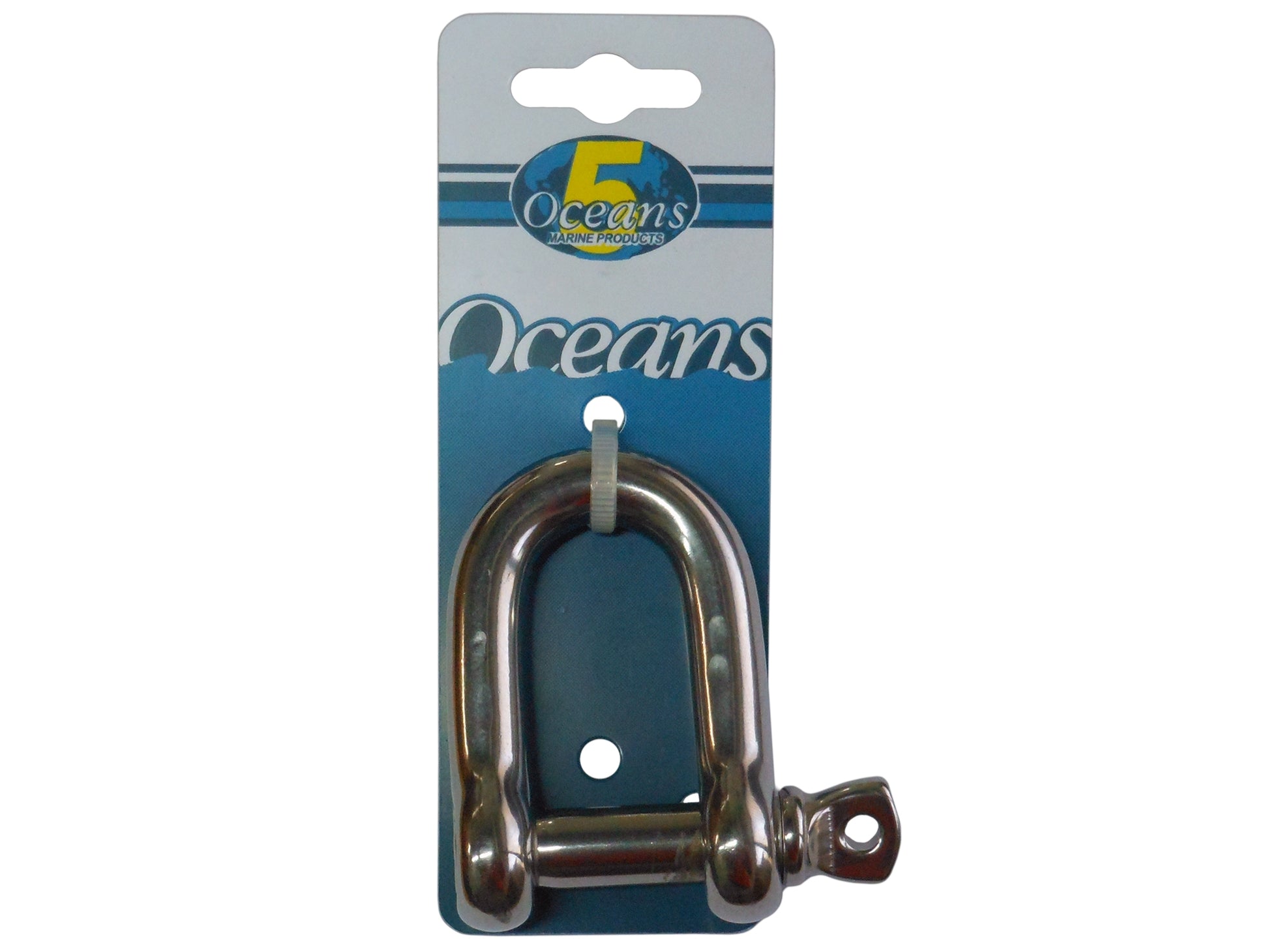 Screw Pin D Shackle, Stainless Steel 1/2 inches FO-413 - Five Oceans