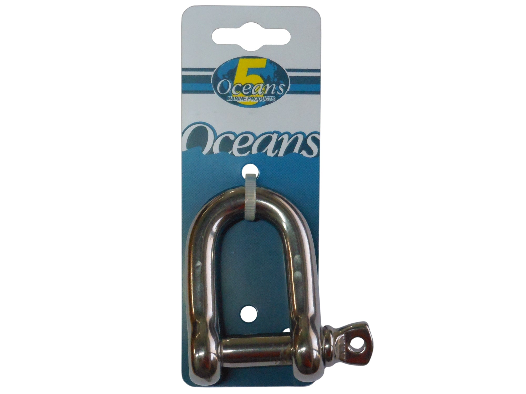 1/2" Screw Pin D Shackle, AISI316 Stainless Steel - FO-413