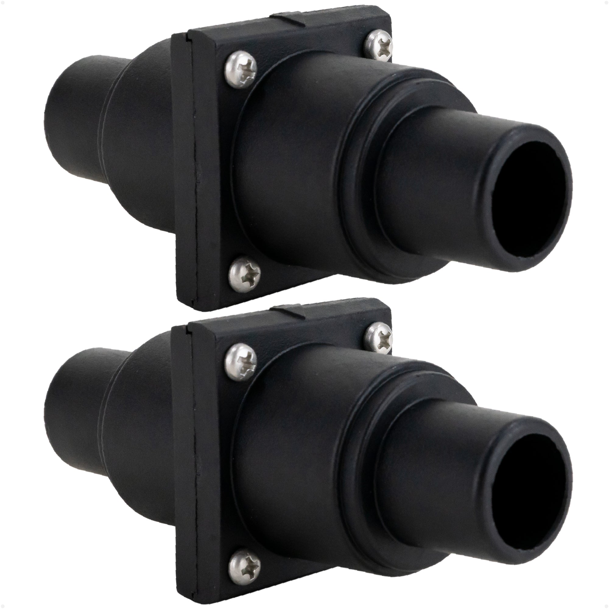 In-Line One-Way Check Valve - 1" - 1-1/2" Stepped Hose Connection, 2-Pack - FO4142-M2 - Five Oceans
