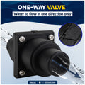 In-Line One-Way Check Valve - 1" - 1-1/2" Stepped Hose Connection - FO4142 - Five Oceans