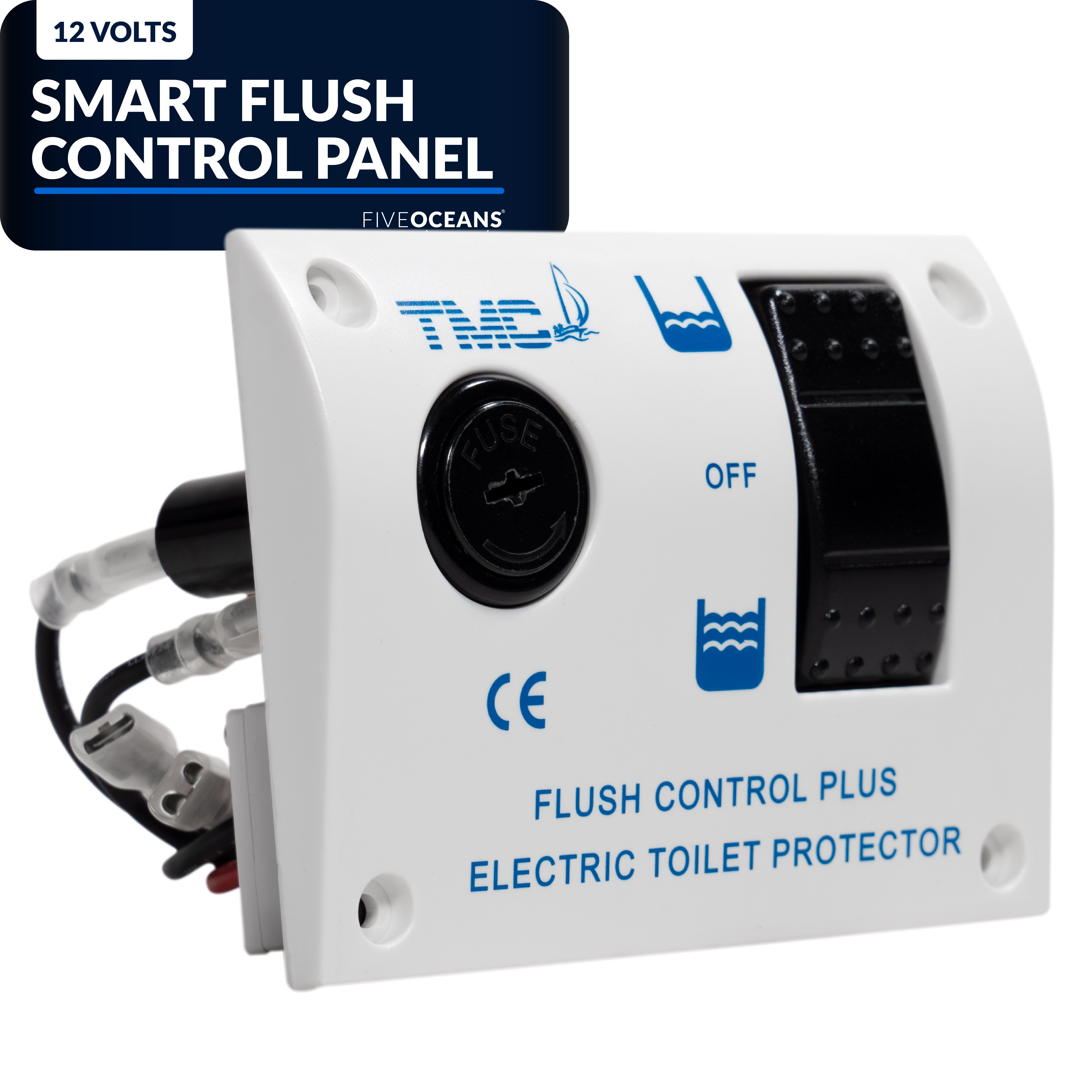 TMC Replacement Flush Control Panel Switch with Protector - FO4148