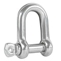 9/16" Screw Pin D Anchor Shackle, AISI316 Stainless Steel