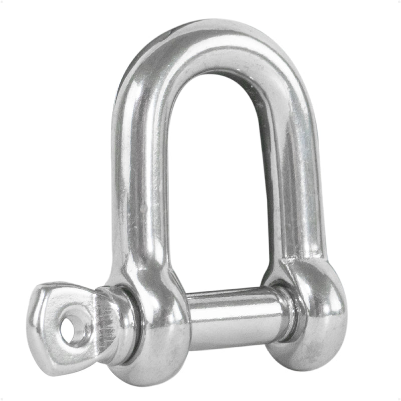 9/16" Screw Pin D Anchor Shackle, AISI316 Stainless Steel