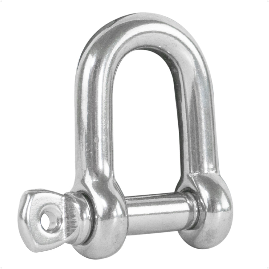 9/16" Screw Pin D Anchor Shackle, AISI316 Stainless Steel