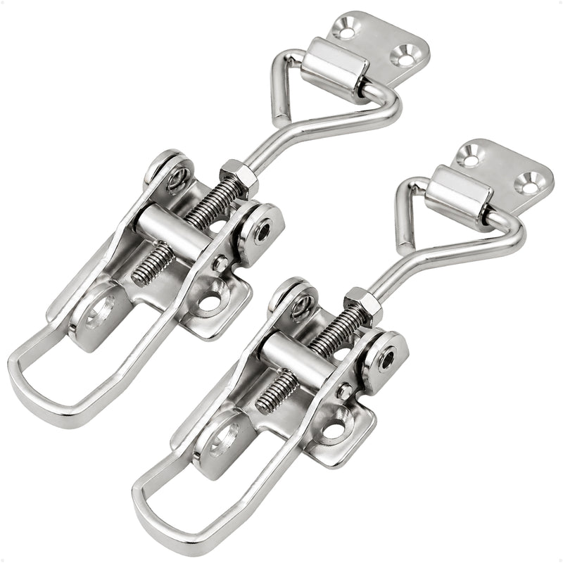 Locker Hatch Anti-Rattle Toggle Latch, Stainless Steel, 2-Pack