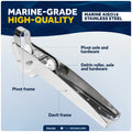 23" Self-Launching Anchor Bow Roller, AISI316 Stainless Steel - FO4185 - Five Oceans