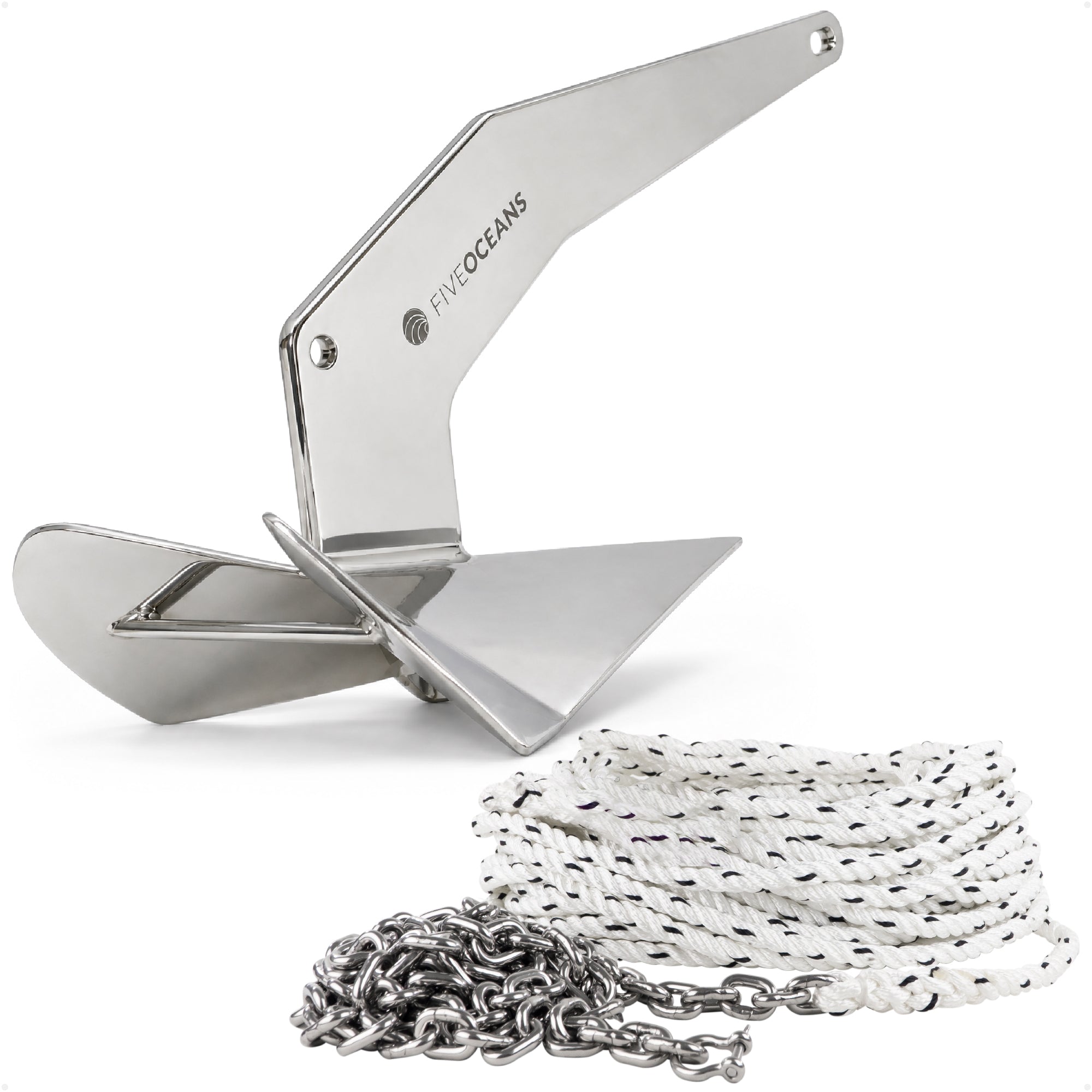 Delta Style Anchor Kit for Windlass Systems - Marine-Grade AISI316 Stainless Steel