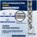 18 Lb / 8 Kg. Delta Anchor Kit for Windlass Systems, AISI316 Stainless Steel