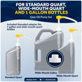 Universal Outboard Motor Flusher Dual Feed Rectangular Muffs & Gear Oil Pump Kit - FO4241-4770 - Five Oceans