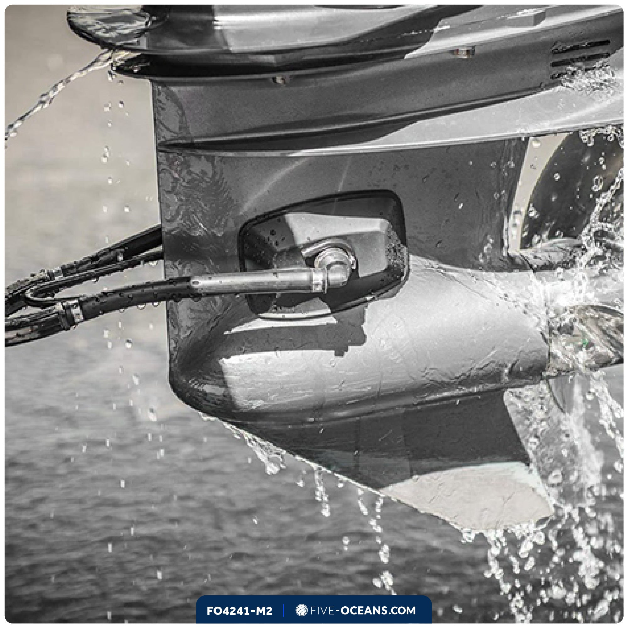 Dual Feed Muff Boat Motor Flusher, Rectangular Muffs - 2-Pack - FO4241-M2 - Five Oceans