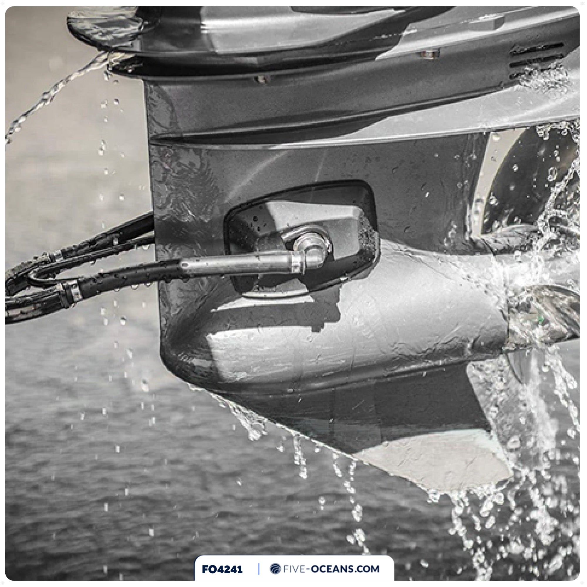 Dual Feed Muff Boat Motor Flusher, Rectangular Muffs - FO4241 - Five Oceans