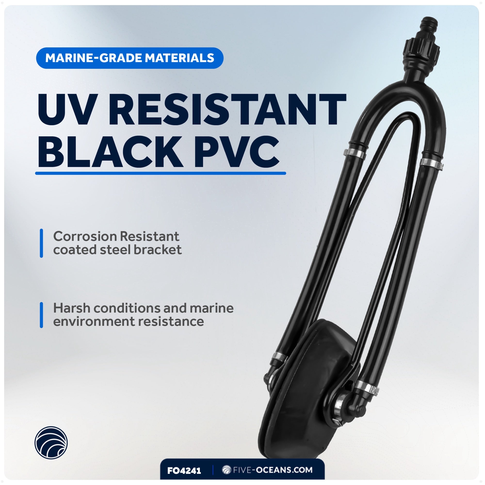 Universal Outboard Motor Flusher, Dual Feed Rectangular Muffs - FO4241 - Five Oceans